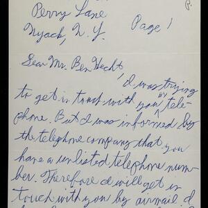 a page of handwritten text