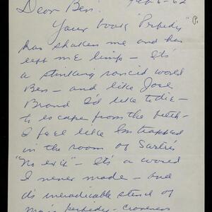 a page of handwritten text