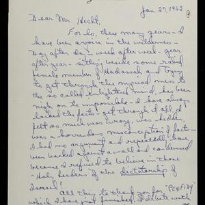 a page of handwritten text