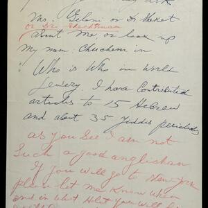 a page of handwritten text