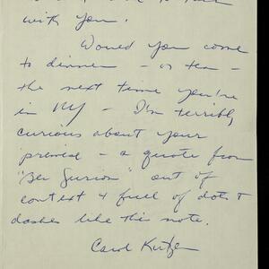 a page of handwritten text