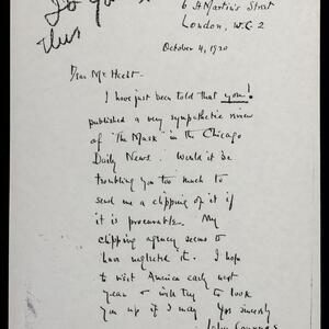 a page of handwritten text