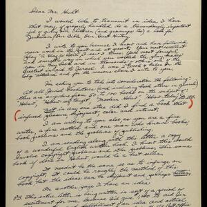 a page of handwritten text