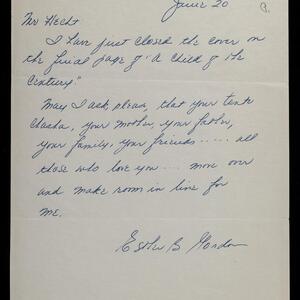 a page of handwritten text