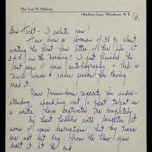 a page of handwritten text