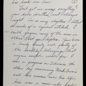 a page of handwritten text