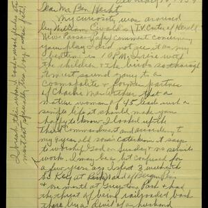 a page of handwritten text