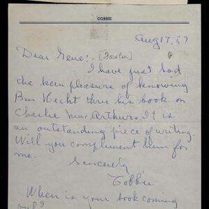 a page of handwritten text