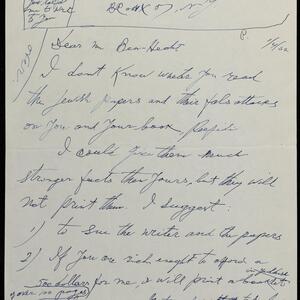 a page of handwritten text