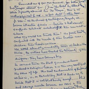 a page of handwritten text