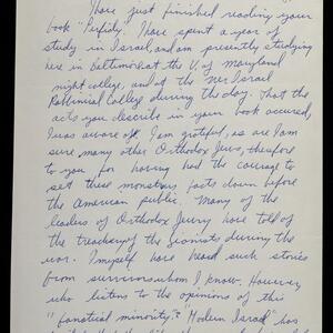 a page of handwritten text