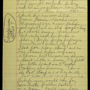 a page of handwritten text