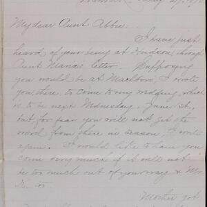 a page of handwritten text