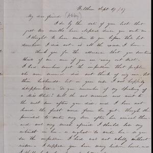 a page of handwritten text