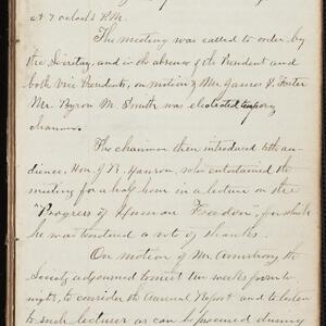 a page of handwritten text