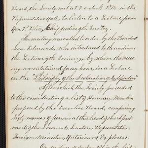 a page of handwritten text