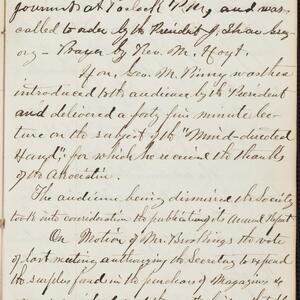 a page of handwritten text