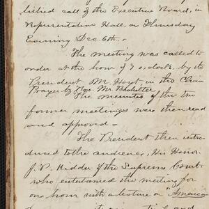 a page of handwritten text