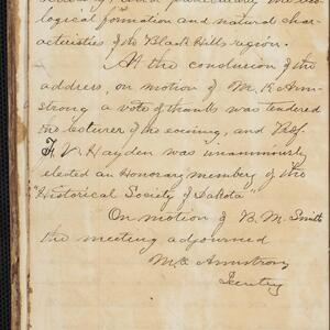 a page of handwritten text