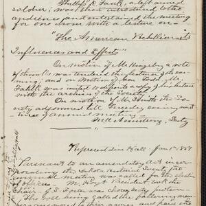 a page of handwritten text