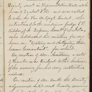 a page of handwritten text