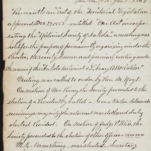 a page of handwritten text