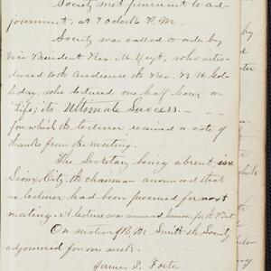 a page of handwritten text