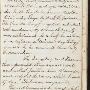 a page of handwritten text