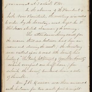 a page of handwritten text