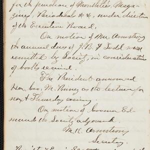 a page of handwritten text