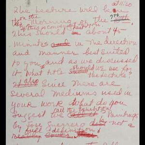 a page of handwritten text