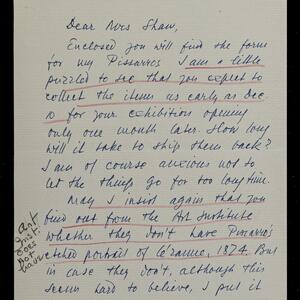a page of handwritten text