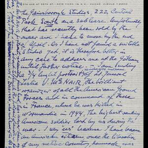 a page of handwritten text