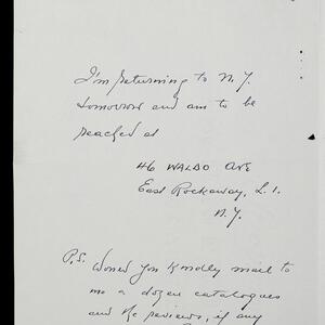 a page of handwritten text