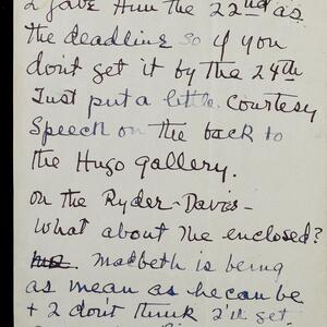 a page of handwritten text