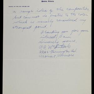 a page of handwritten text