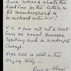 a page of handwritten text