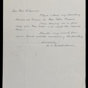 a page of handwritten text