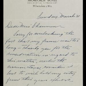 a page of handwritten text