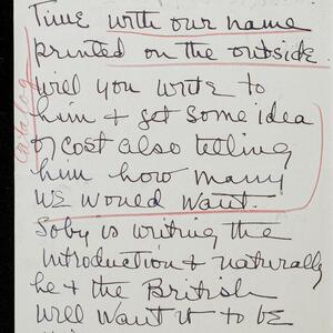 a page of handwritten text