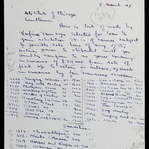 a page of handwritten text