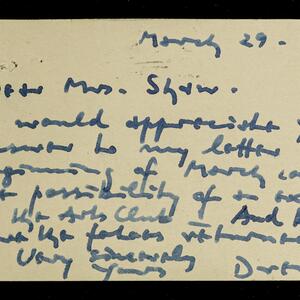 a page of handwritten text