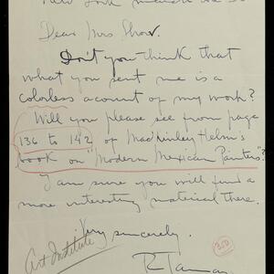 a page of handwritten text