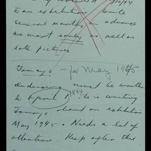 a page of handwritten text