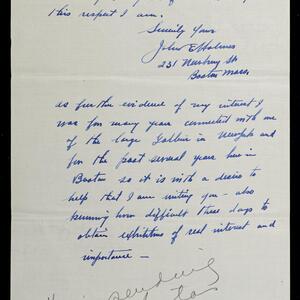a page of handwritten text
