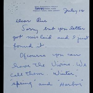 a page of handwritten text