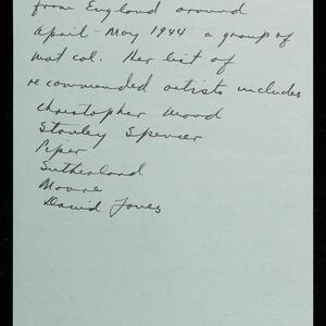 a page of handwritten text