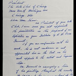 a page of handwritten text