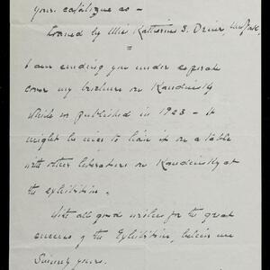 a page of handwritten text