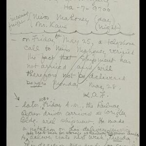 a page of handwritten text
